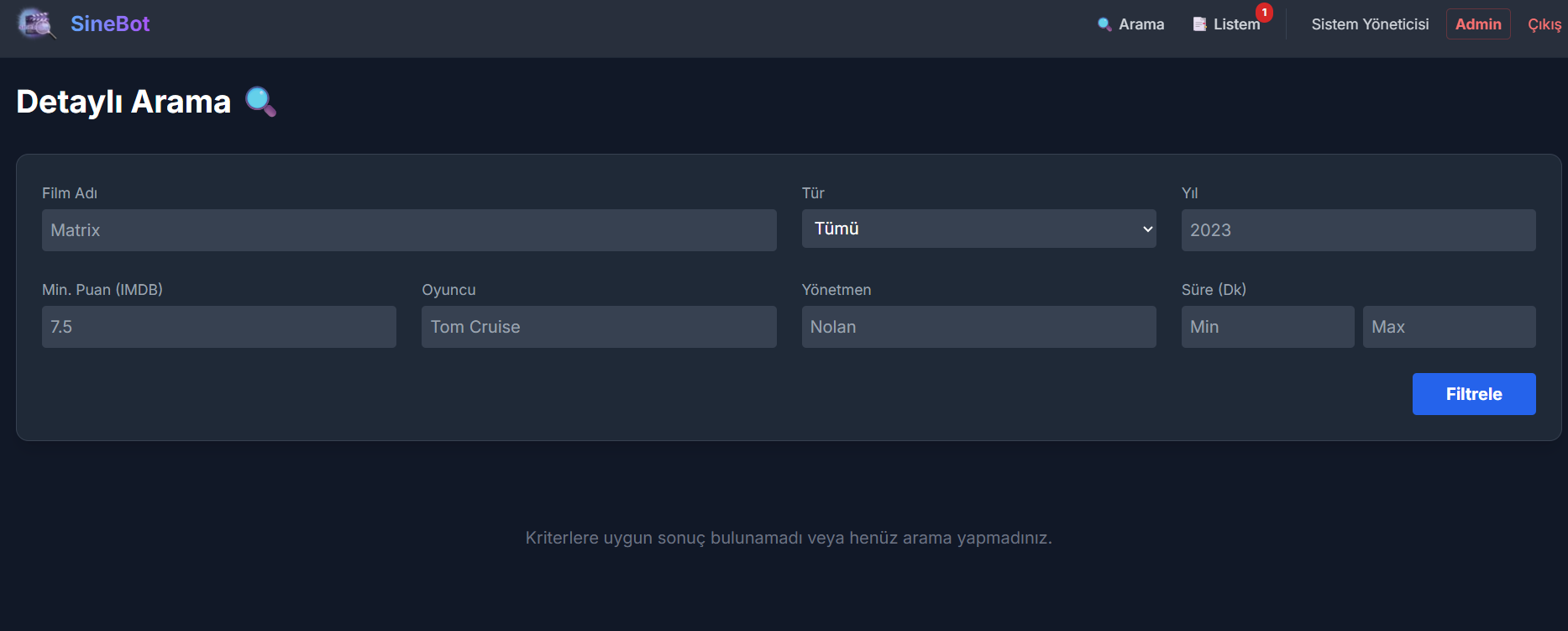 Film Öneri (SineBot) - 3